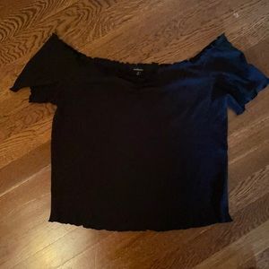 Black Ambiance Crop Top Size 1X